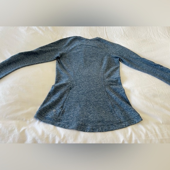 Lululemon | Women’s SZ 6 | Runderful Long Sleeve Top | Heathered Blue Run Pocket - Picture 6 of 9